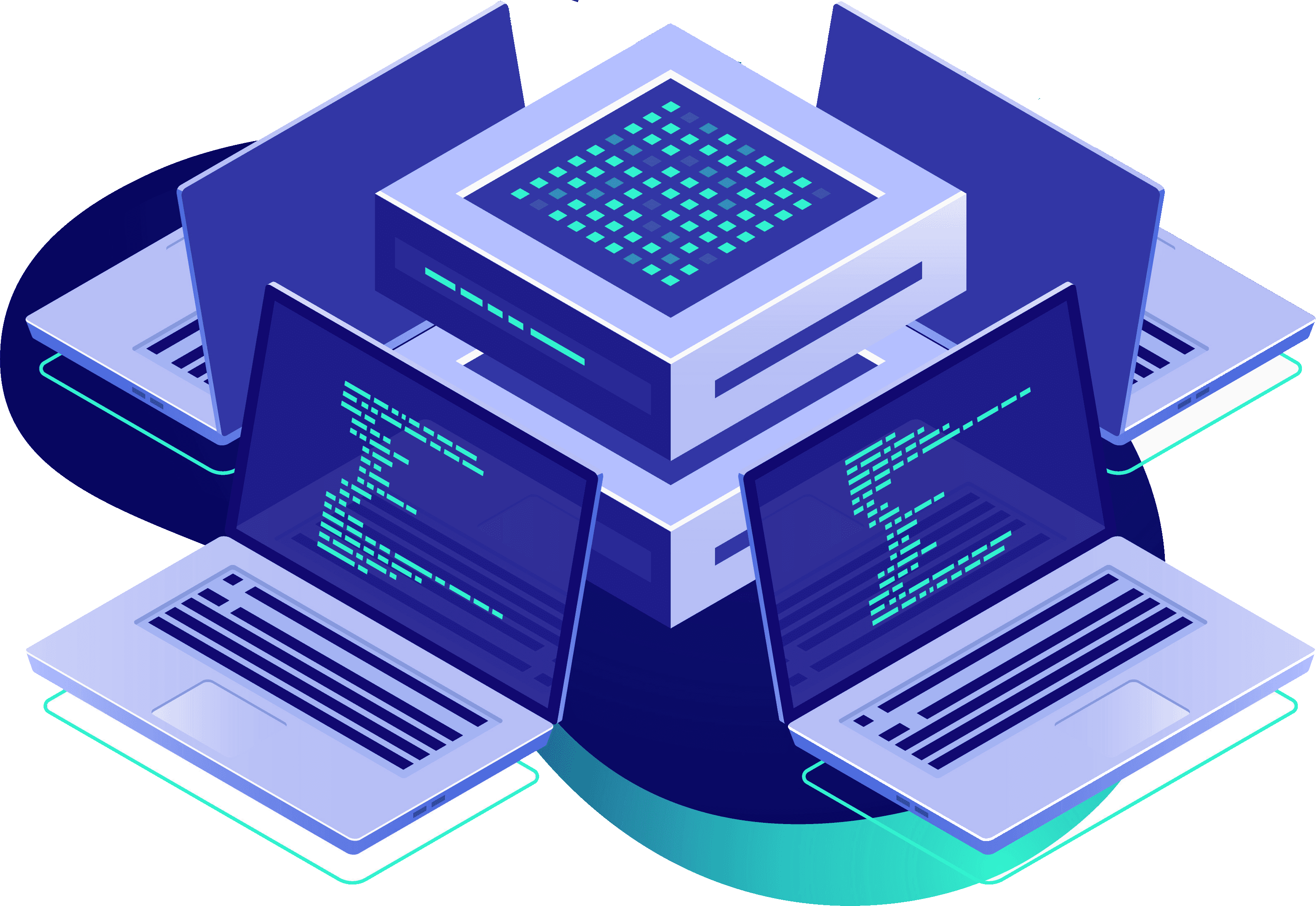 VictusCloud Hosting Platform Illustration